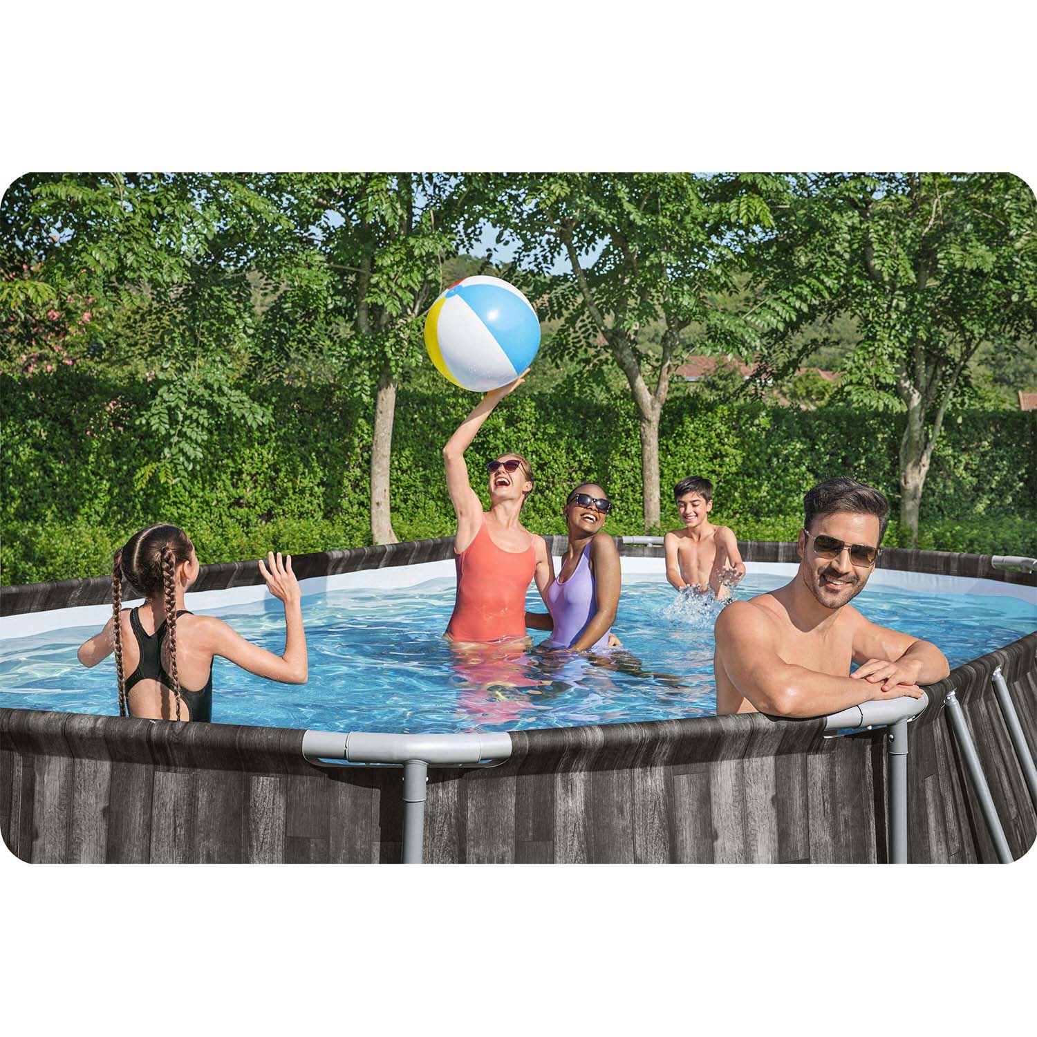 Raamiga aiabassein 610 x 366 x 122 cm 12-ühes Bestway 5611R - Image 6