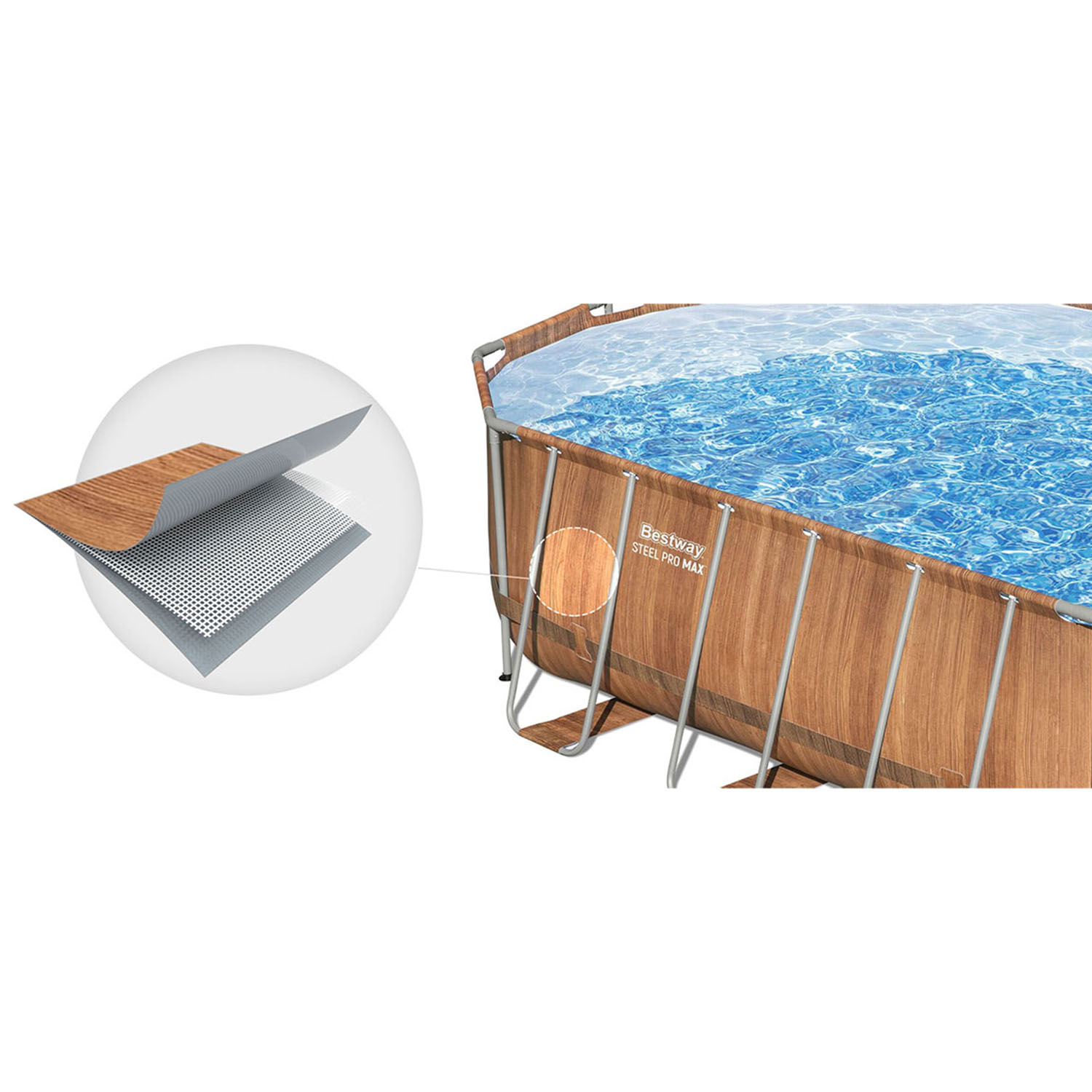 Raamiga aiabassein 610 x 366 x 122 cm 13-ühes Bestway 56719N - Image 3