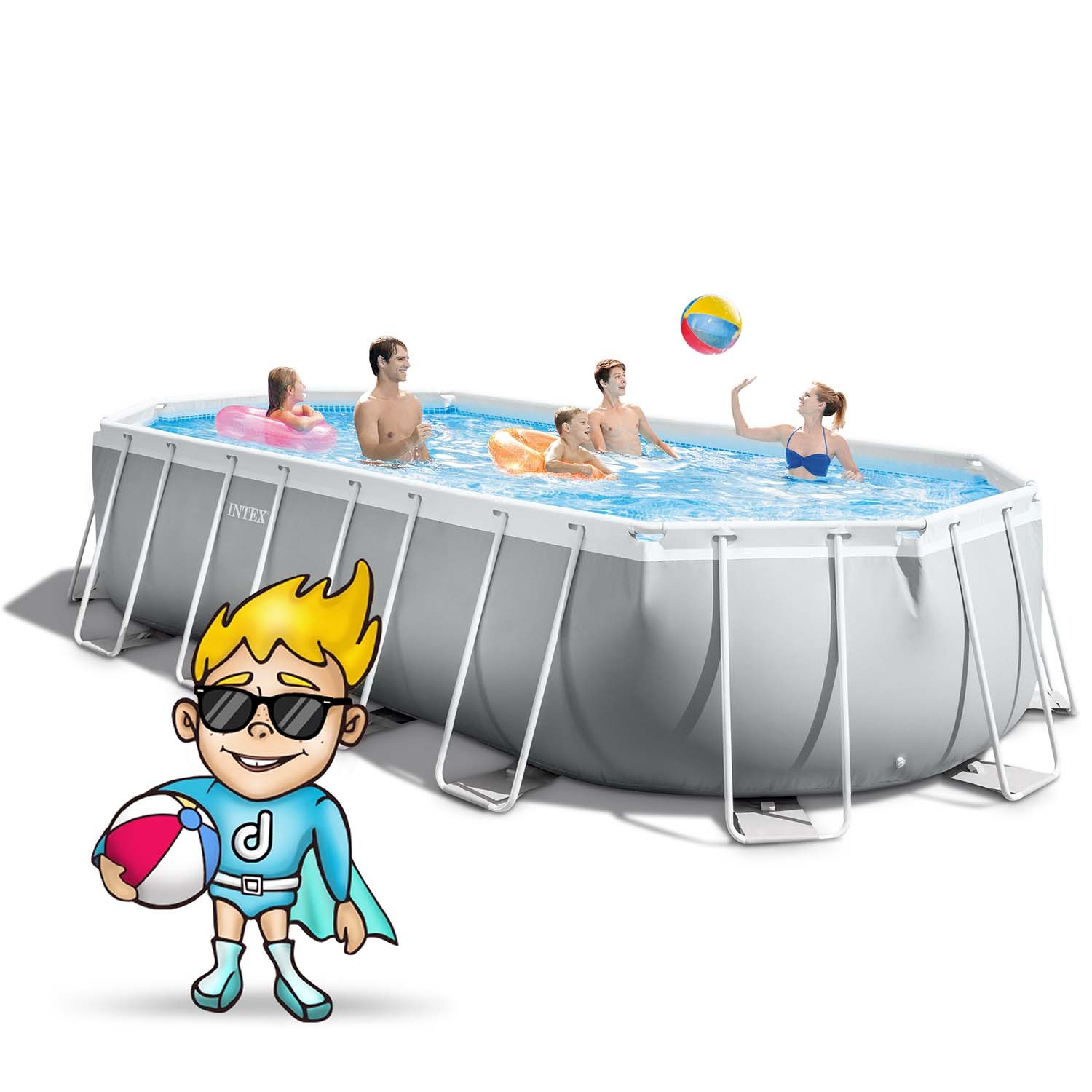 Raamiga aiabassein 610 x 305 x 122 cm 21 1 INTEX 26798 - Image 2