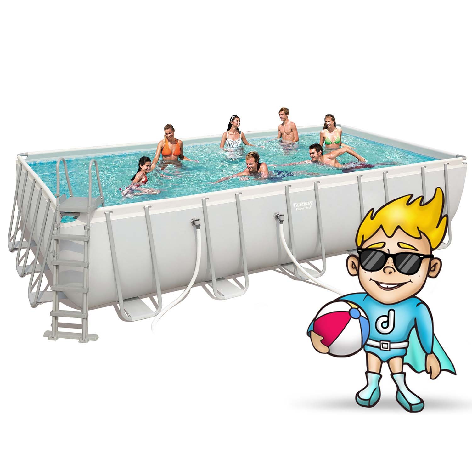 Raamiga aiabassein 640 x 274 x 132 cm 18-ühes Bestway 5611Z - Image 4