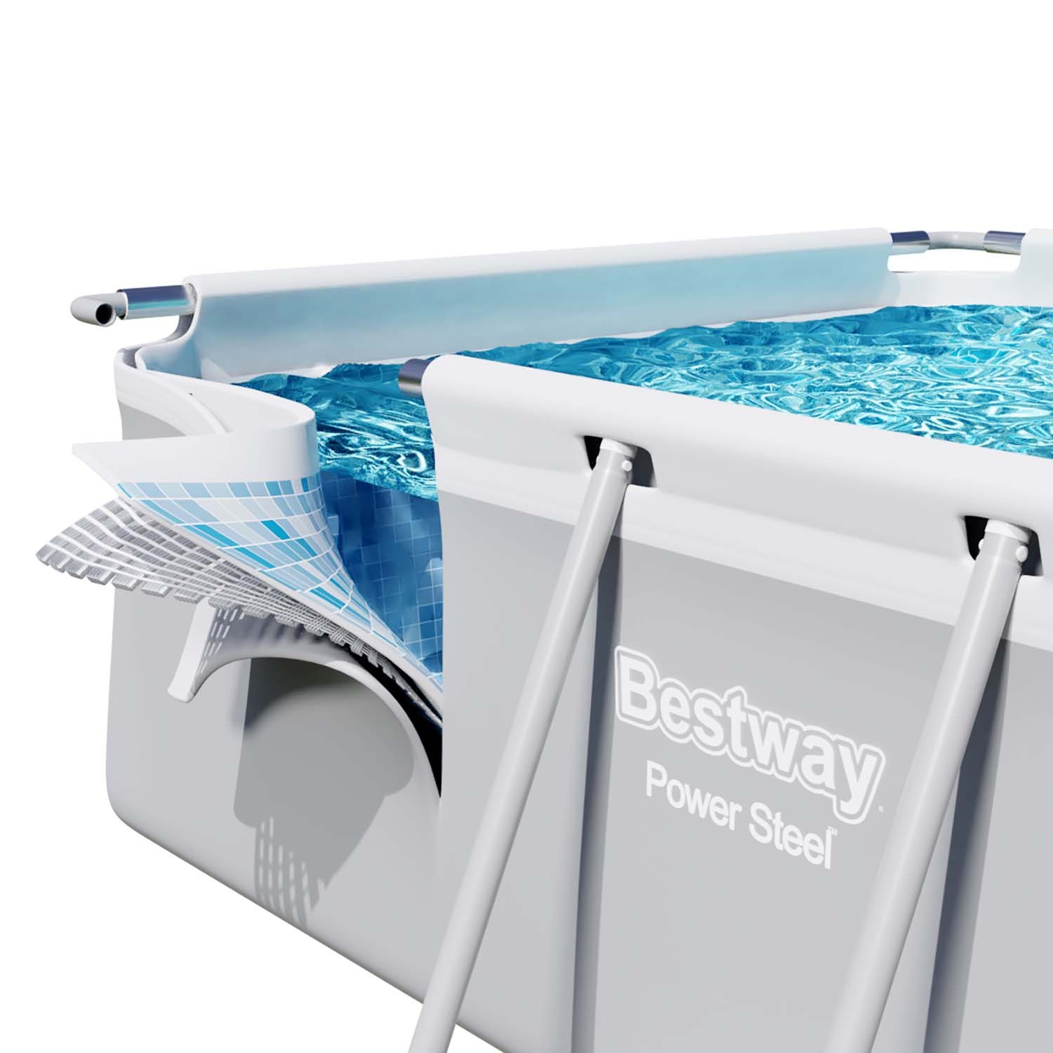 Raamiga aiabassein 640 x 274 x 132 cm 18-ühes Bestway 5611Z - Image 3