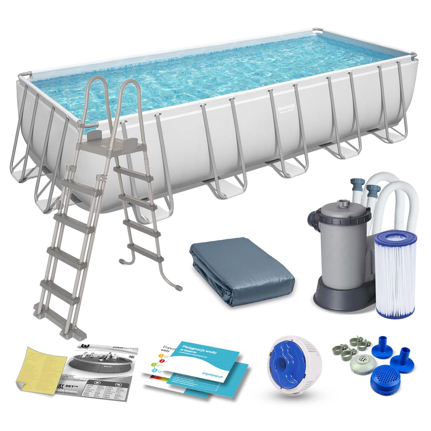 Raamiga aiabassein 640 x 274 x 132 cm 12-ühes Bestway 5611Z