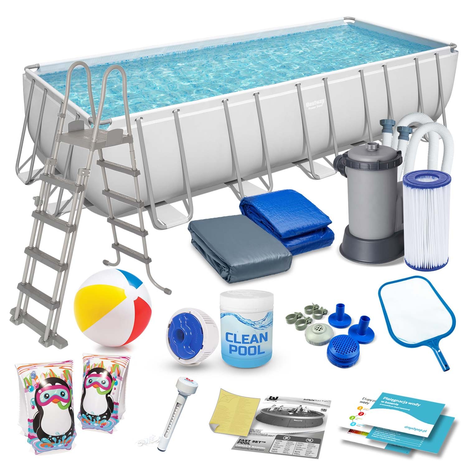 Raamiga aiabassein 640 x 274 x 132 cm 18-ühes Bestway 5611Z