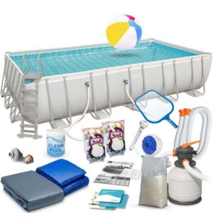 Raamiga aiabassein 671 x 366 x 132 cm 17-ühes Bestway 56471