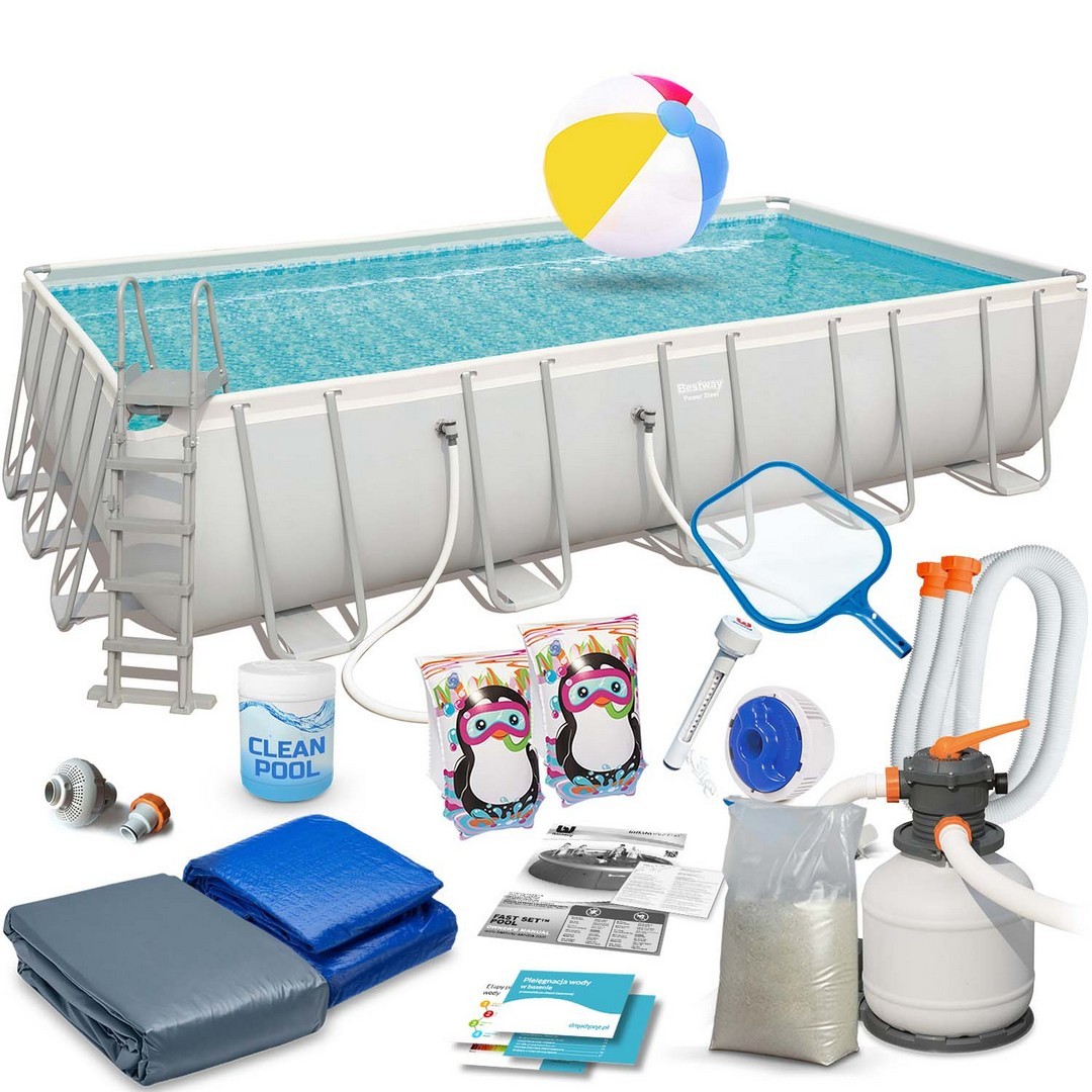 Raamiga aiabassein 671 x 366 x 132 cm 17-ühes Bestway 56471