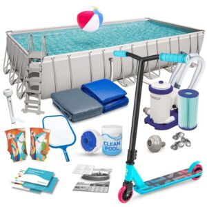 Raamiga aiabassein 732 x 366 x 132 cm 18-in-1 Bestway 56474 + TASUTA tõukeratas