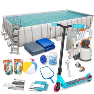 Raamiga aiabassein 732 x 366 x 132 cm 17-in-1 Bestway 56475 + TASUTA tõukeratas