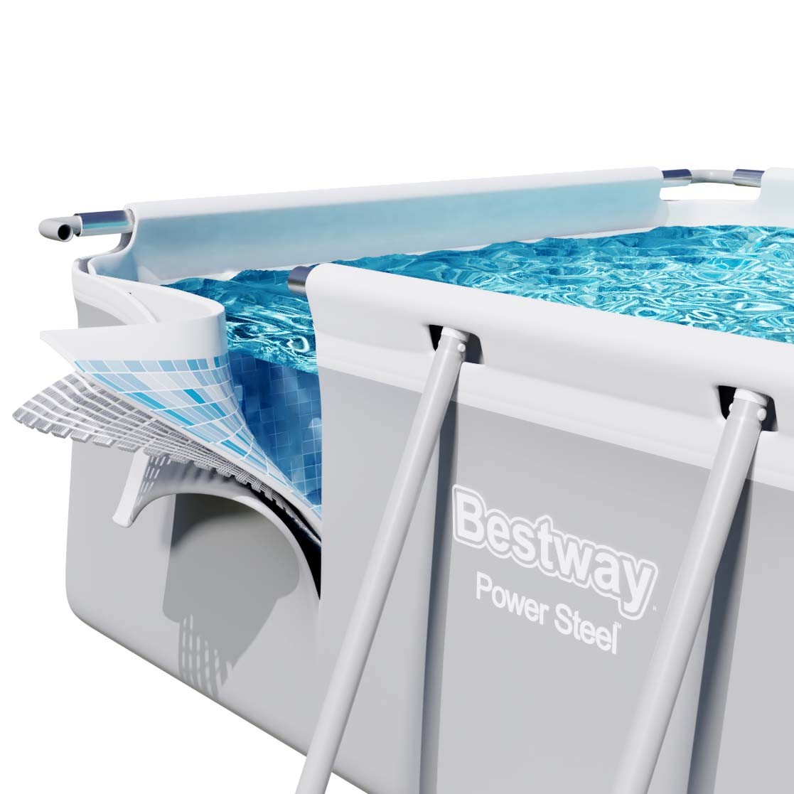 Raamiga aiabassein 732 x 366 x 132 cm 17-in-1 Bestway 56475 + TASUTA tõukeratas - Image 7