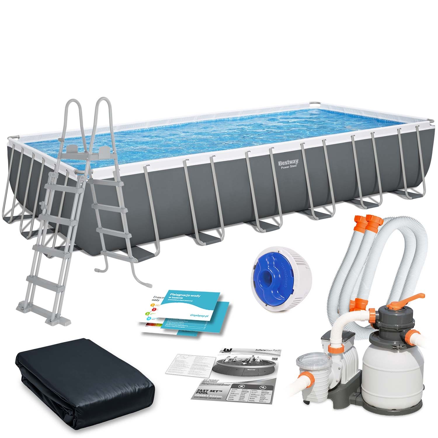 Raamiga aiabassein 732 x 36 x 132 cm 11 ühes Bestway 56475