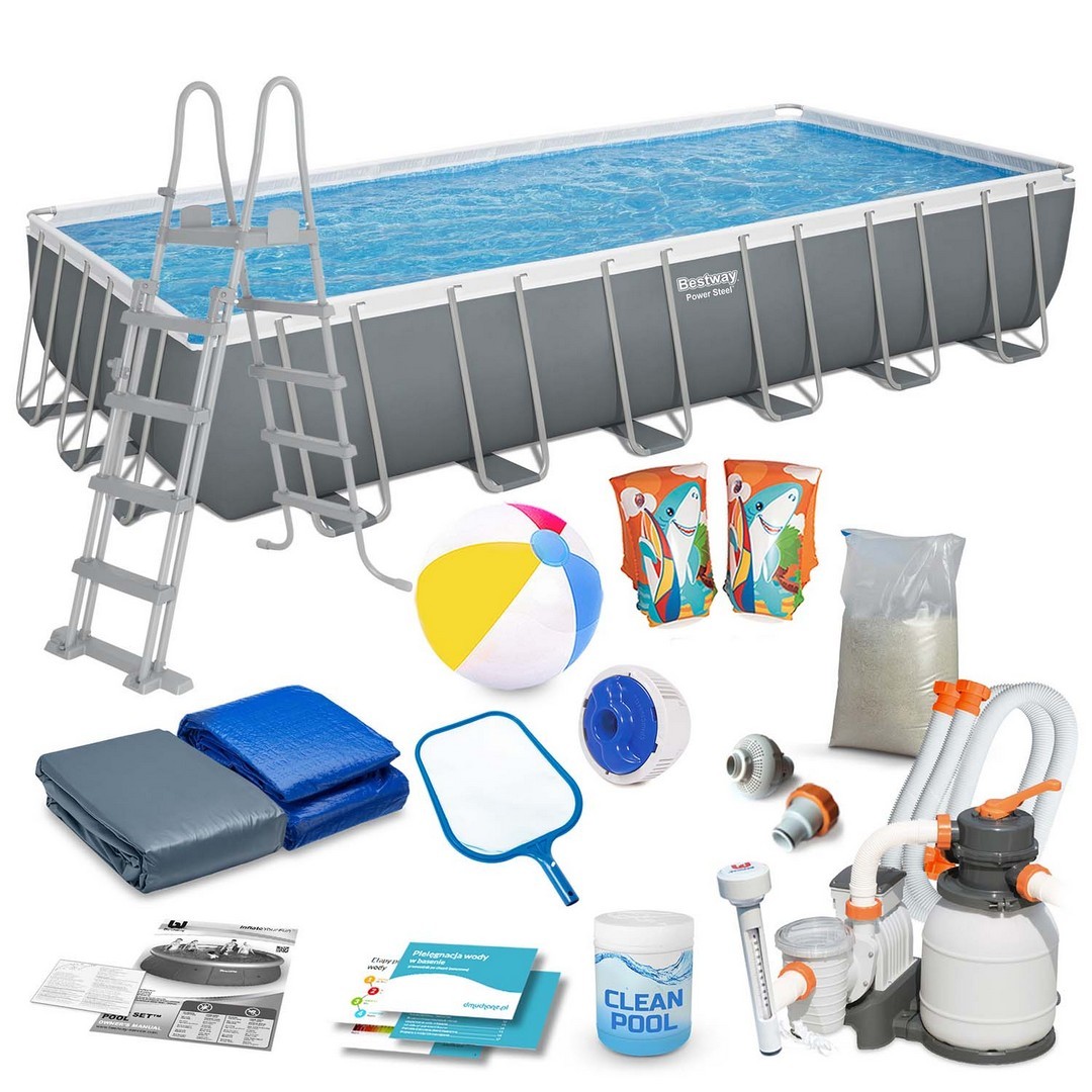 Raamiga aiabassein 732 x 366 x 132 cm 17-ühes Bestway 56475