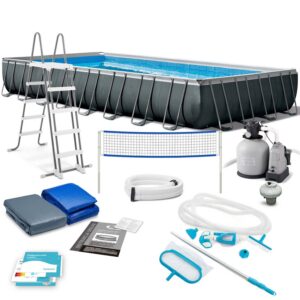 Raamiga aiabassein 975 x 488 x 132 cm 15-ühes INTEX 26378