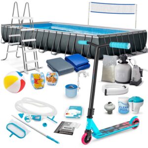Raamiga aiabassein 975 x 488 x 132 cm 22-in-1 INTEX 26378 + TASUTA tõukeratas