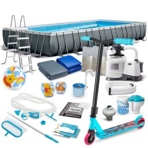 Raamiga aiabassein 975 x 488 x 132 cm 21-in-1 INTEX 26374 + TASUTA tõukeratas