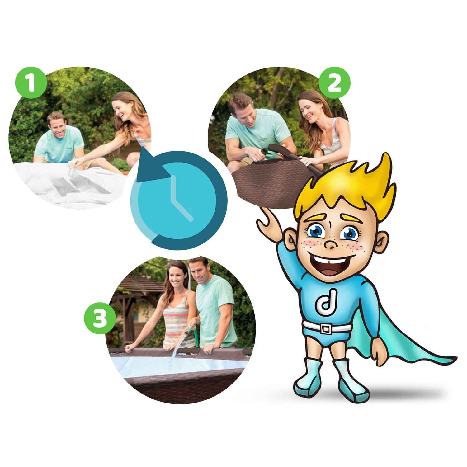 Raamiga aiabassein 366 x 100 cm 10-ühes Bestway 56709 - Image 3