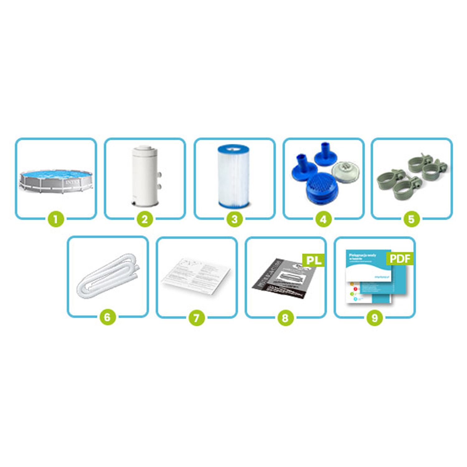 Prismaraam 366 x 76 cm 9-ühes INTEX 26712 - Image 3
