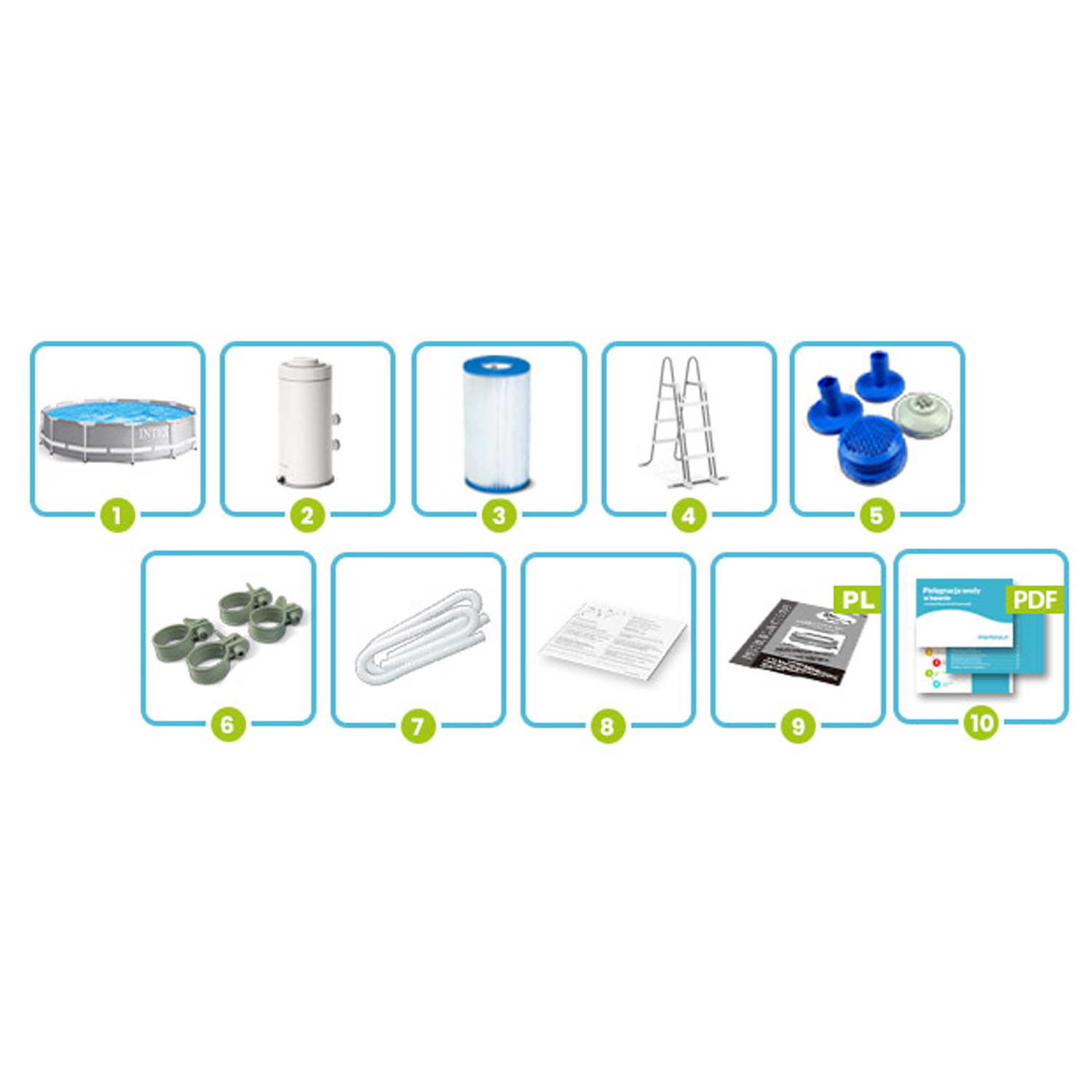 Prismaraam 366 x 99 cm 10-ühes INTEX 26716 - Image 5