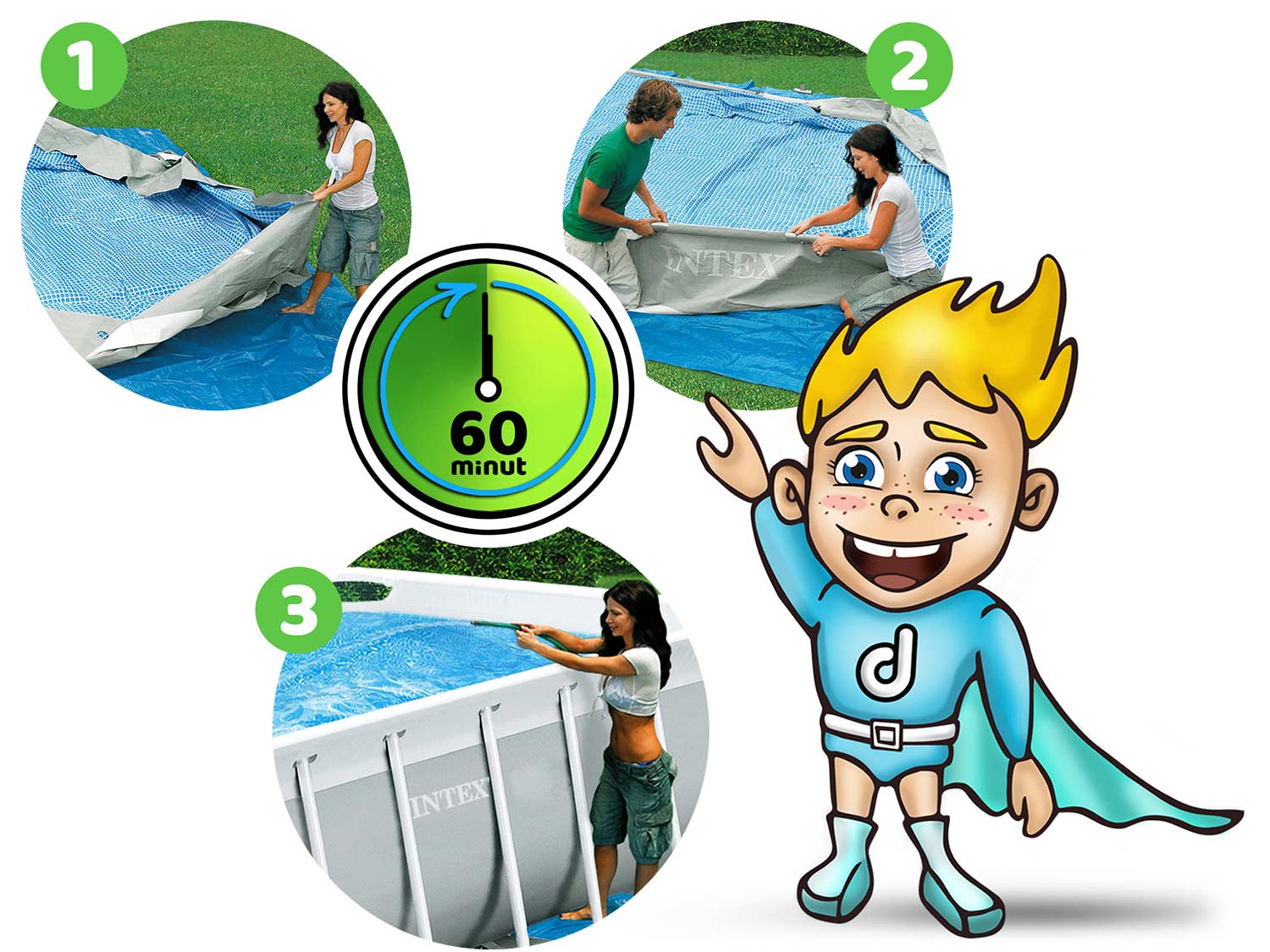 Prismaraamiga aiabassein 488 x 244 x 107 cm 6-ühes INTEX 26792 - Image 10