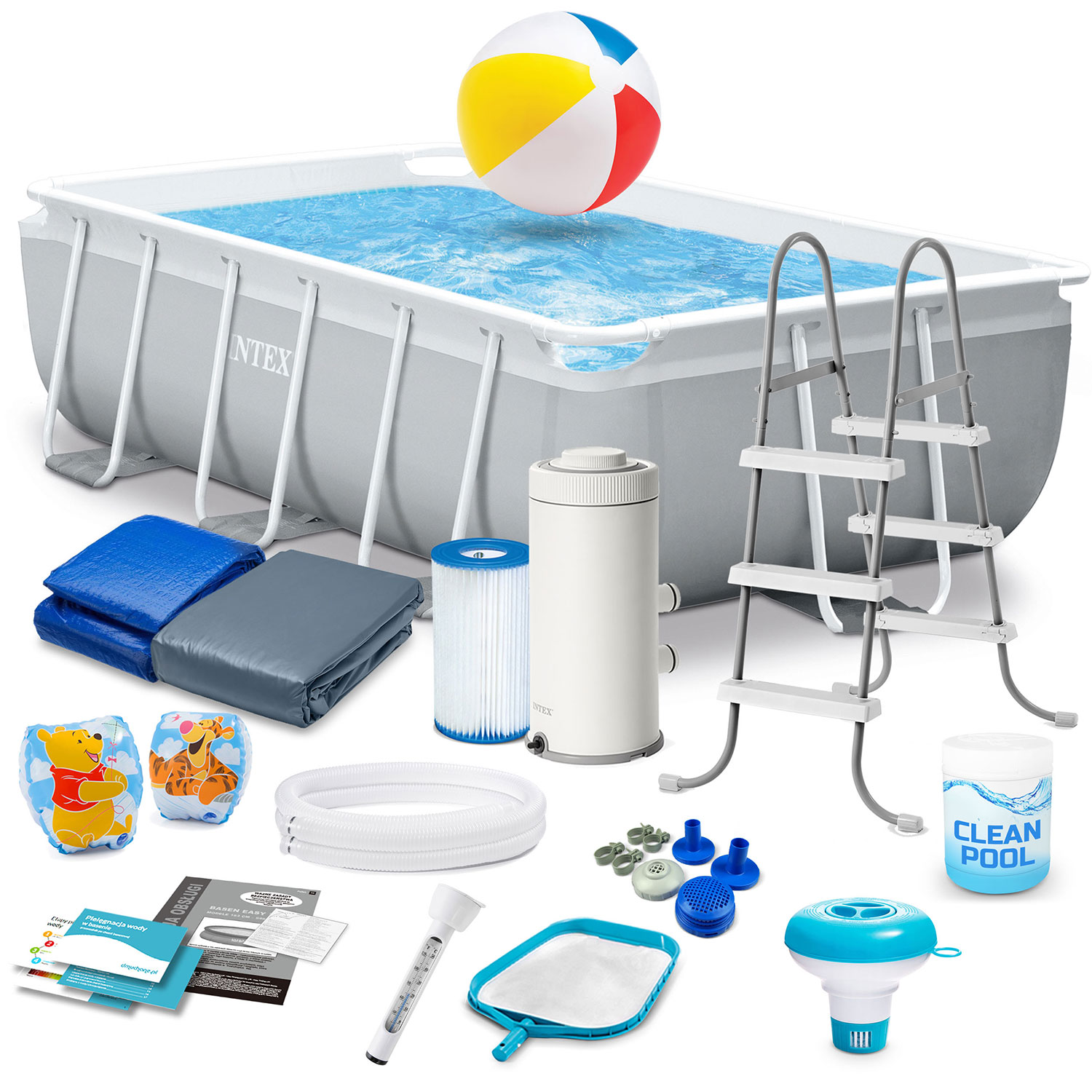 Prismaraamiga aiabassein 300 x 175 x 80 cm 18-in-1 INTEX 26784