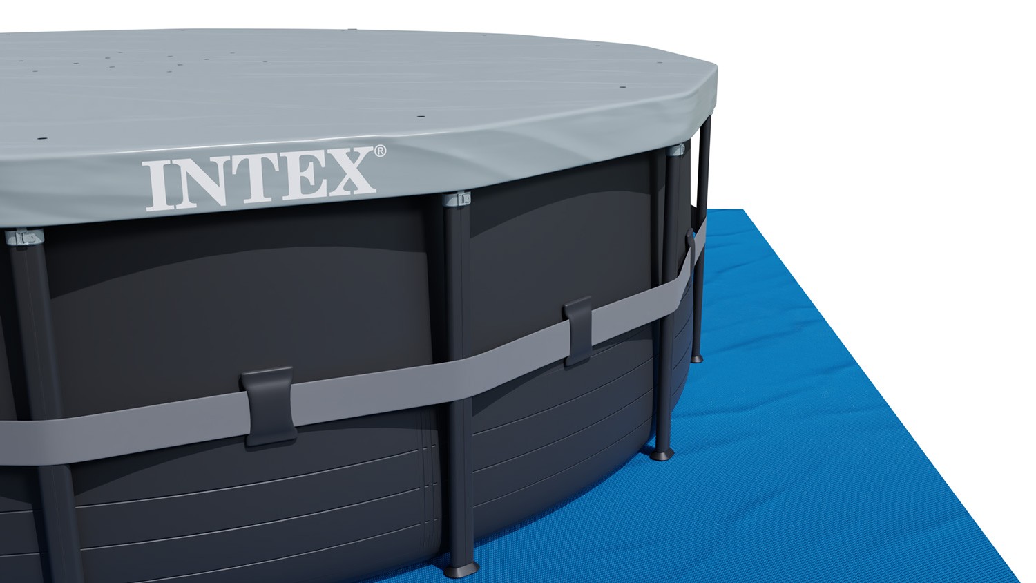 Raamiga aiabassein 732 x 132 cm 12-ühes INTEX 26340 - Image 2