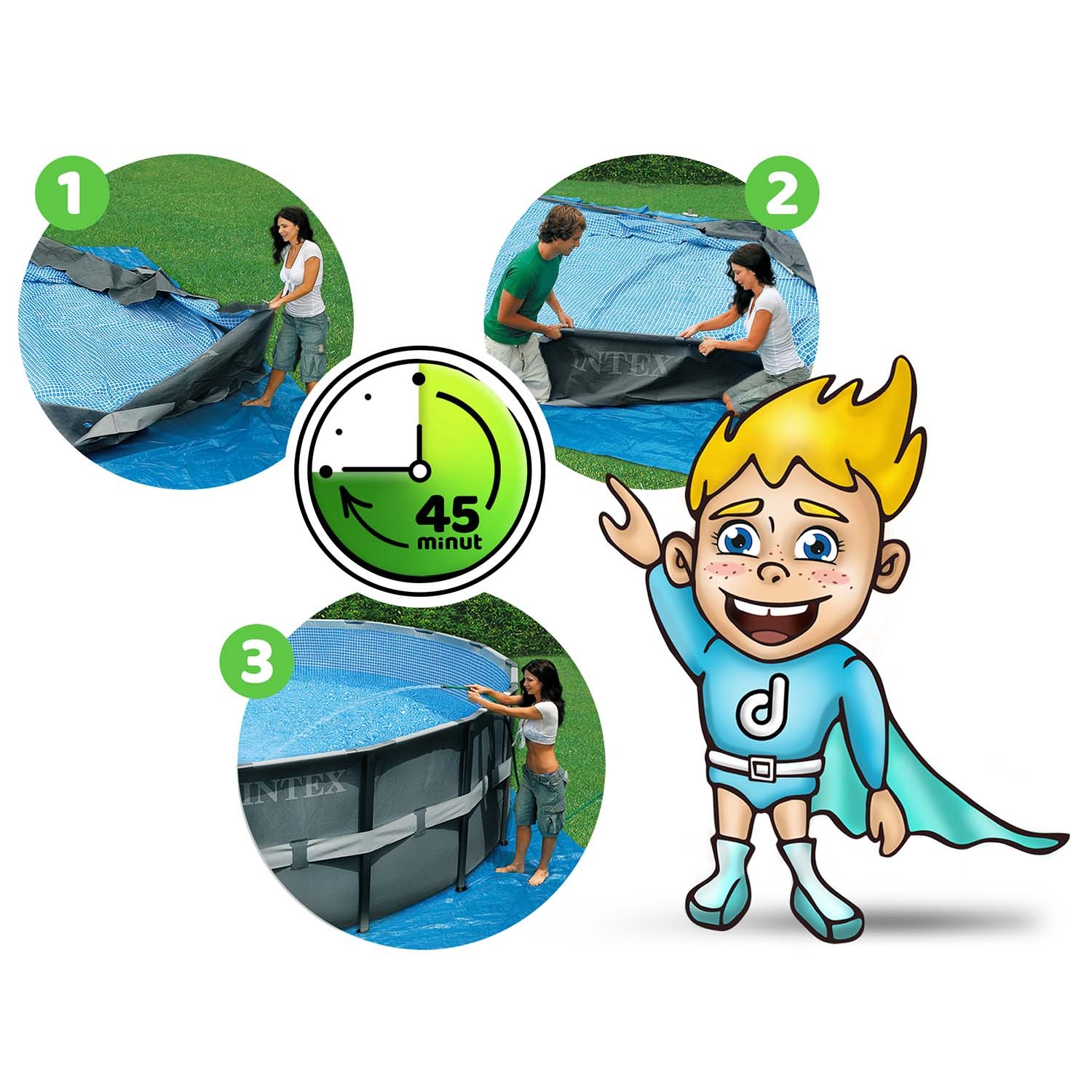 Raamiga aiabassein 488 x 122 cm 12 ühes INTEX 26326 - Image 5