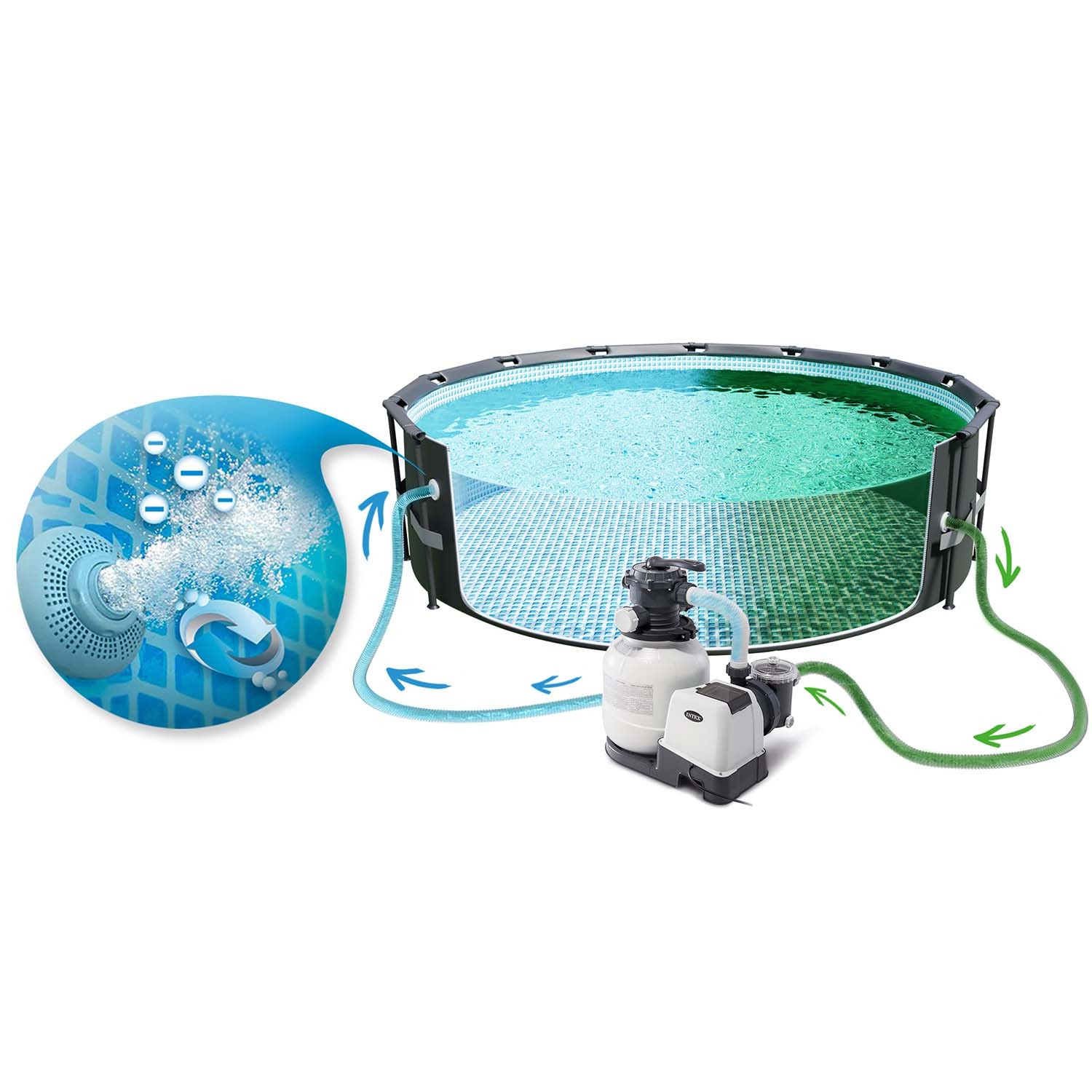 Raamiga aiabassein 610 x 122 cm 12-ühes INTEX 26334 - Image 5