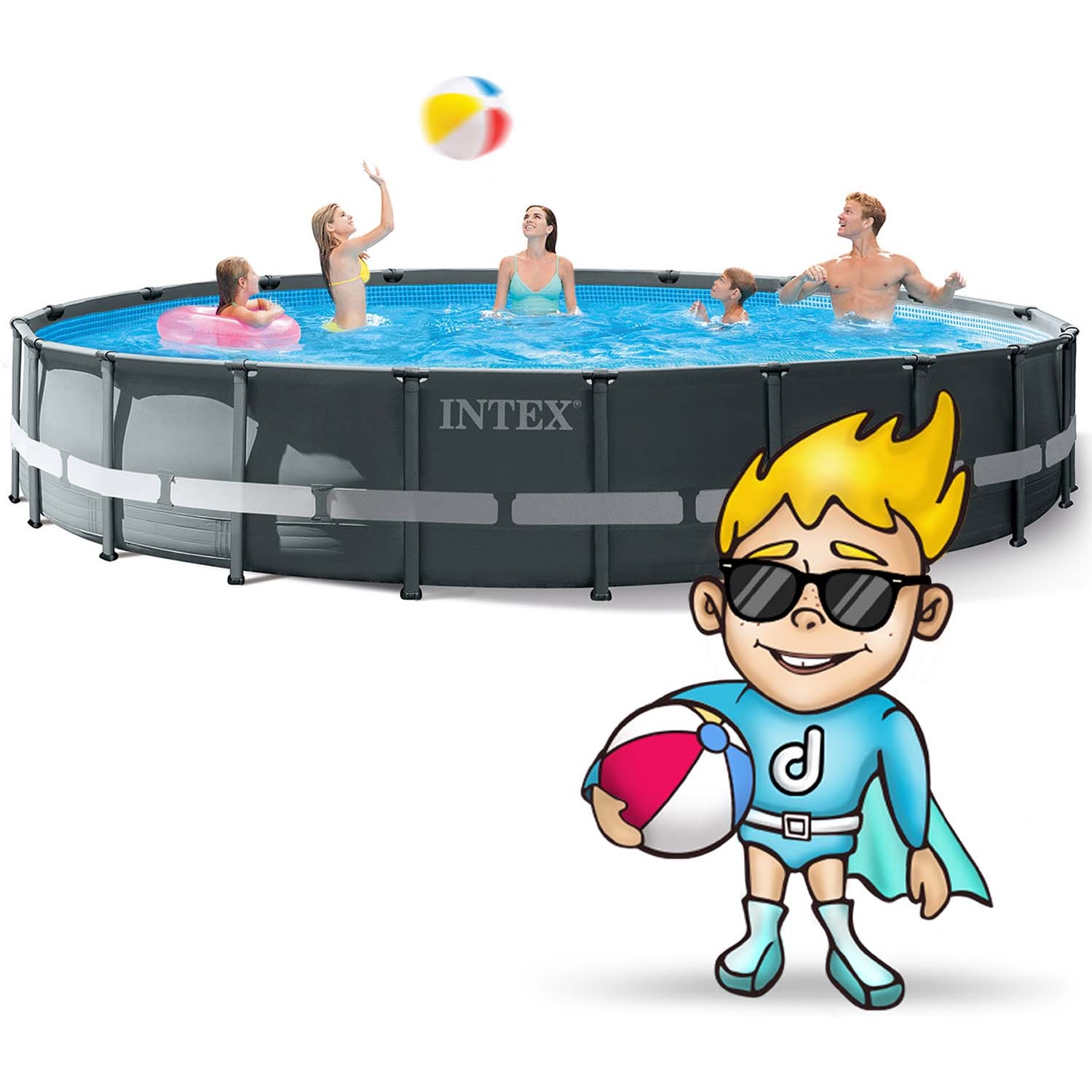 Raamiga aiabassein 610 x 122 cm 17in1 INTEX 26334 - Image 2