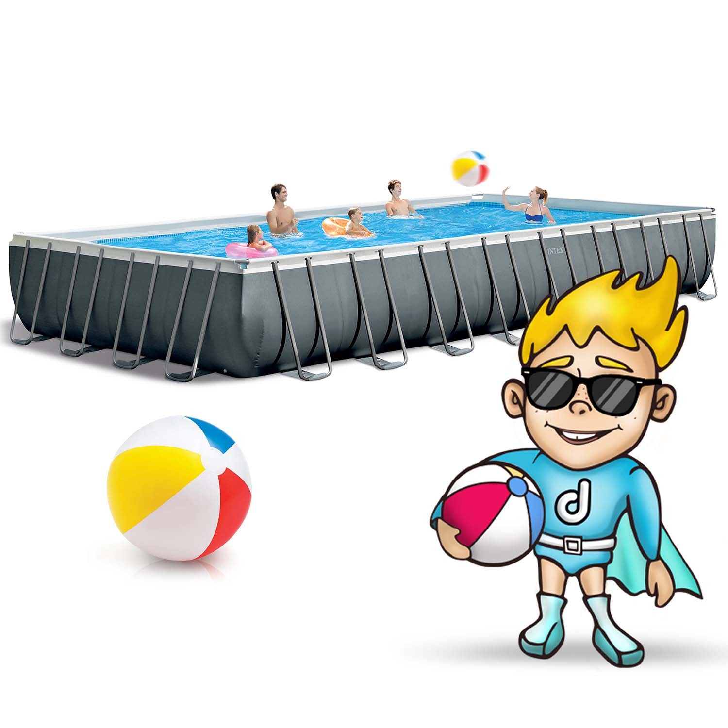 Raamiga aiabassein 975 x 488 x 132 cm 17in1 INTEX 26374 - Image 2