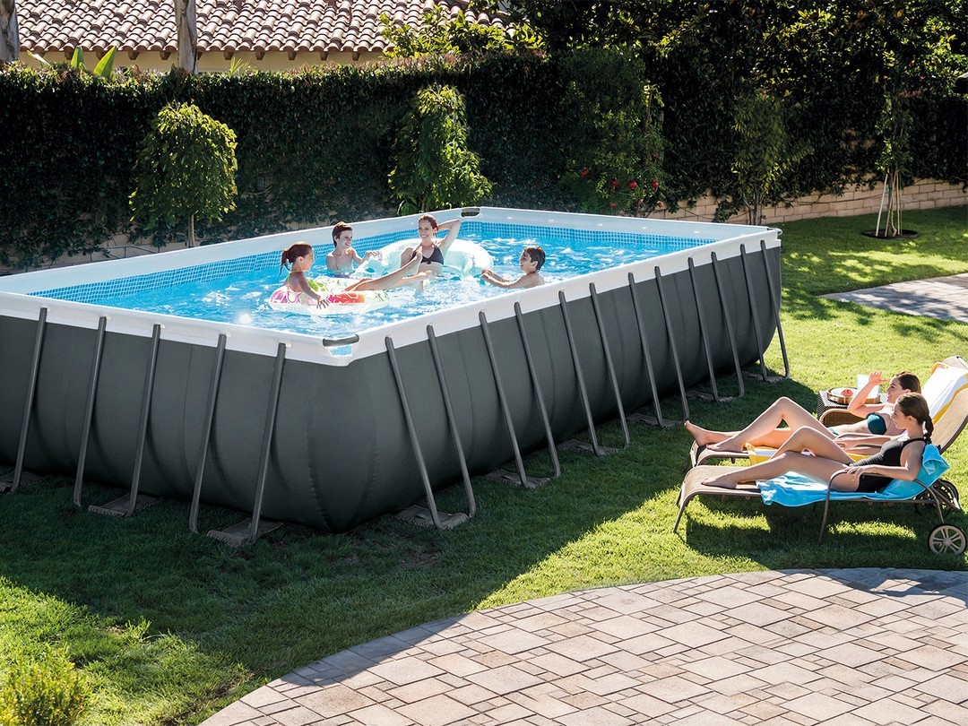 Raamiga aiabassein 732 x 366 x 132 cm 9-ühes INTEX 26364GN - Image 4