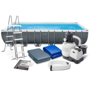 Raamiga aiabassein 732 x 366 x 132 cm 9-ühes INTEX 26364