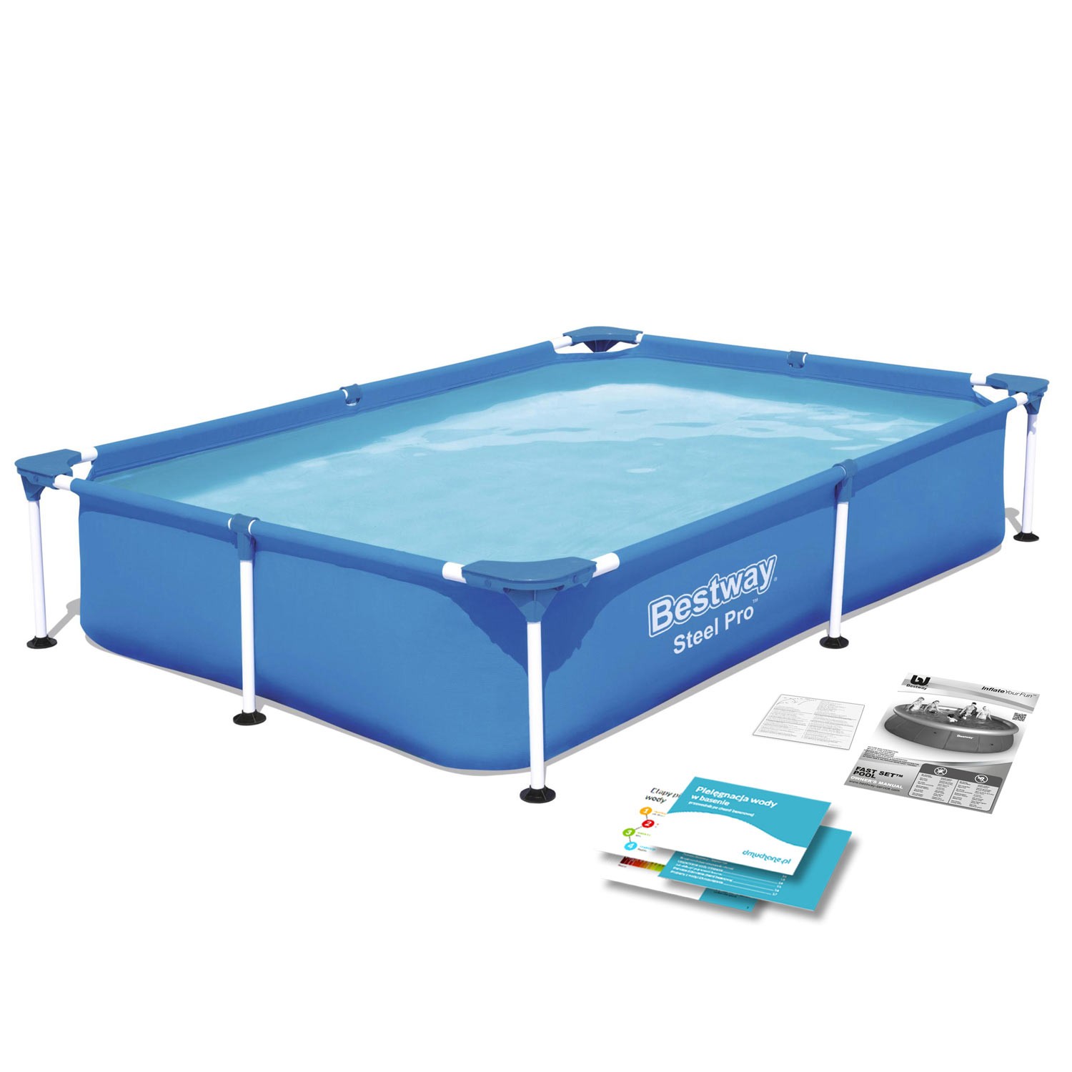 Ristkülikukujuline raambassein 221x150x43 cm Bestway 56401