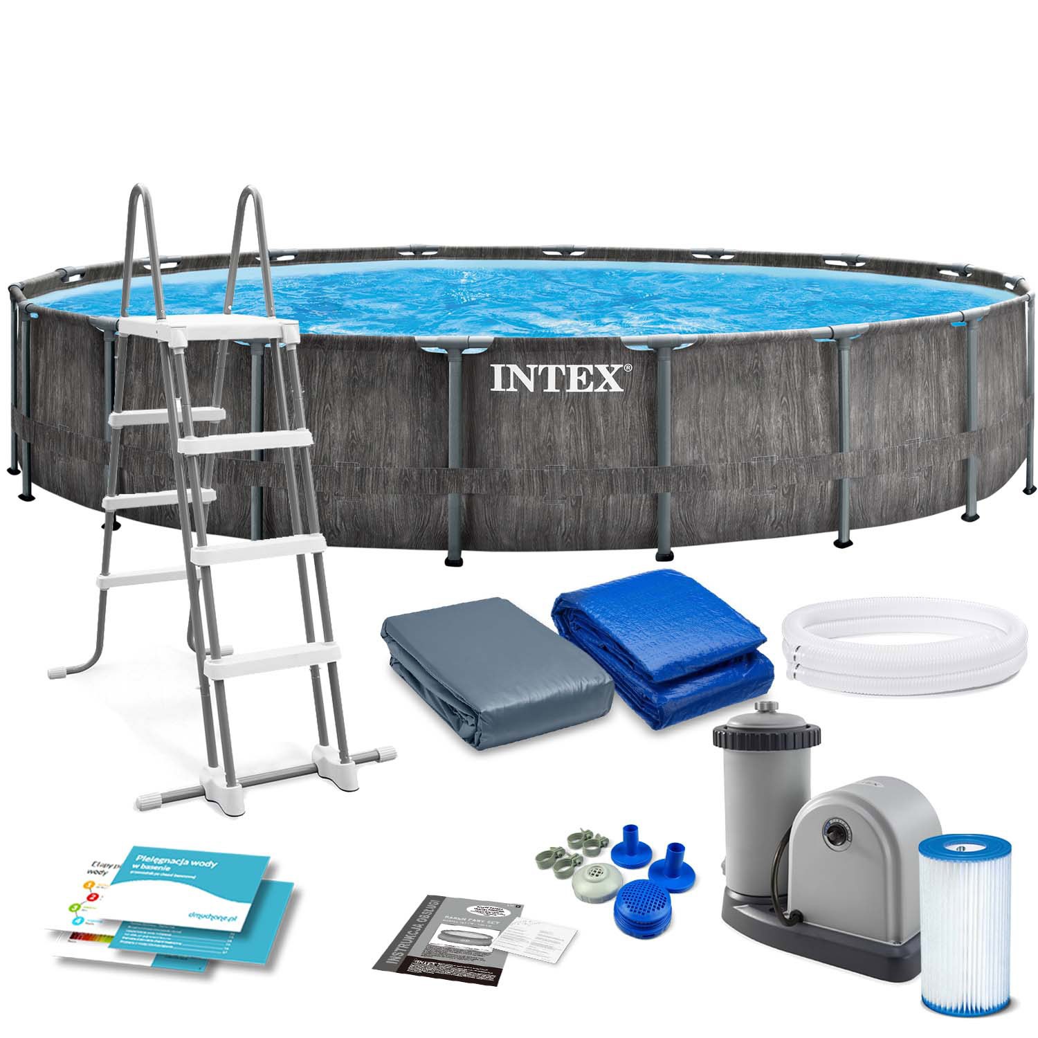 Raamiga aiabassein 549 x 122 cm 12 ühes INTEX 26744GN