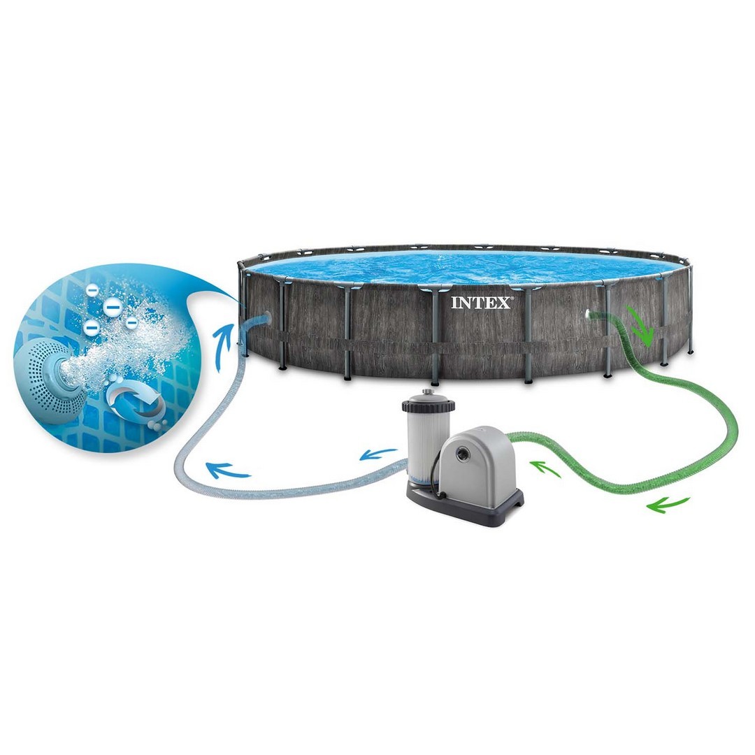 Raamiga aiabassein 549 x 122 cm 12 ühes INTEX 26744GN - Image 3