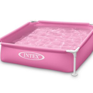 Mini raambassein lastele roosa 122 x 122 x 30 cm INTEX 57172