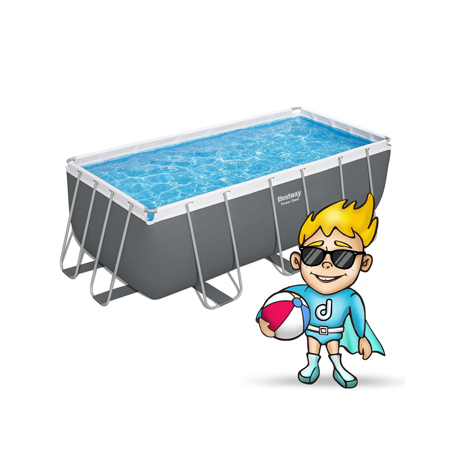 Raamiga aiabassein 412 x 201 x 122 cm 10 ühes BESTWAY 56457N - Image 9