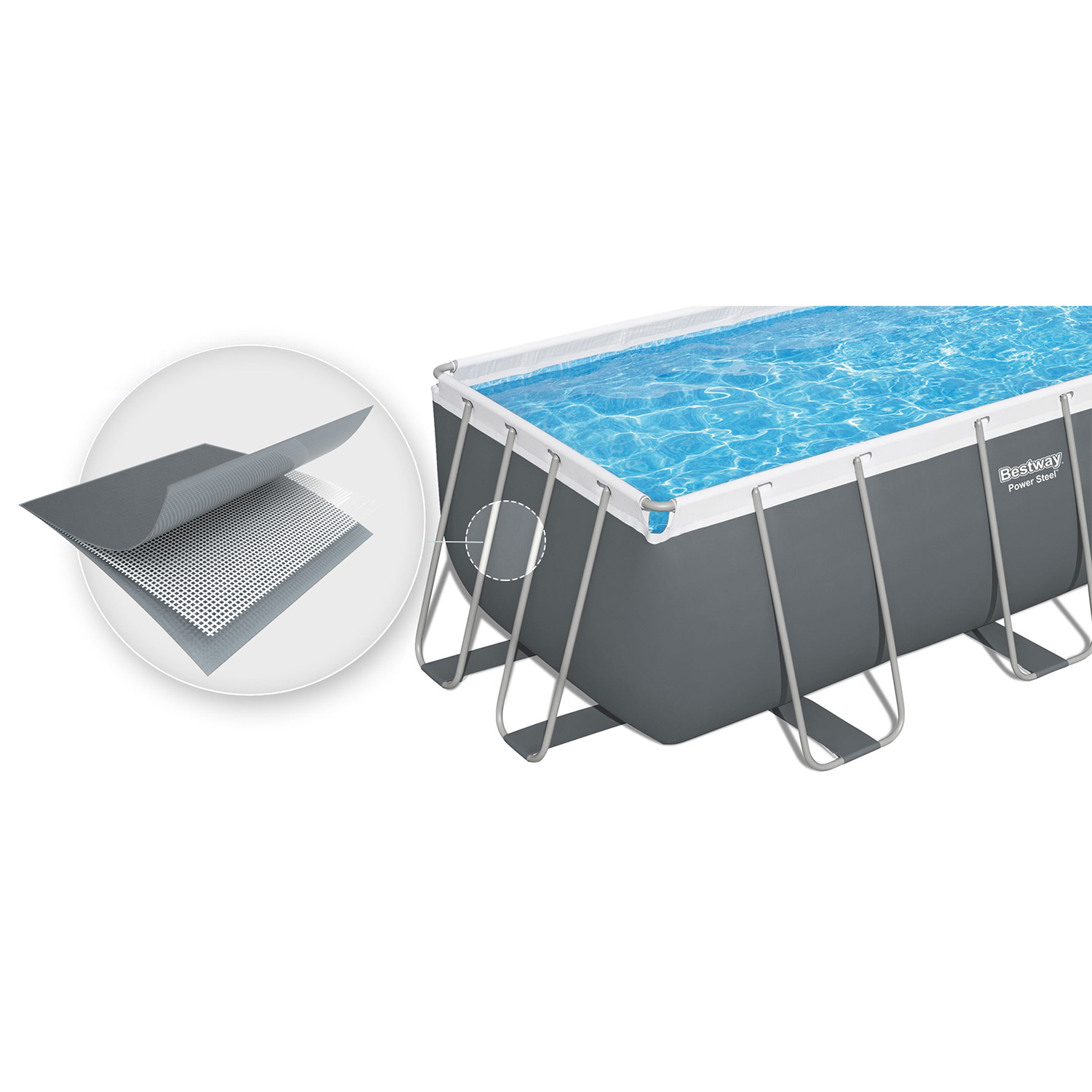 Raamiga aiabassein 412 x 201 x 122 cm 11 ühes Bestway 56456N - Image 7