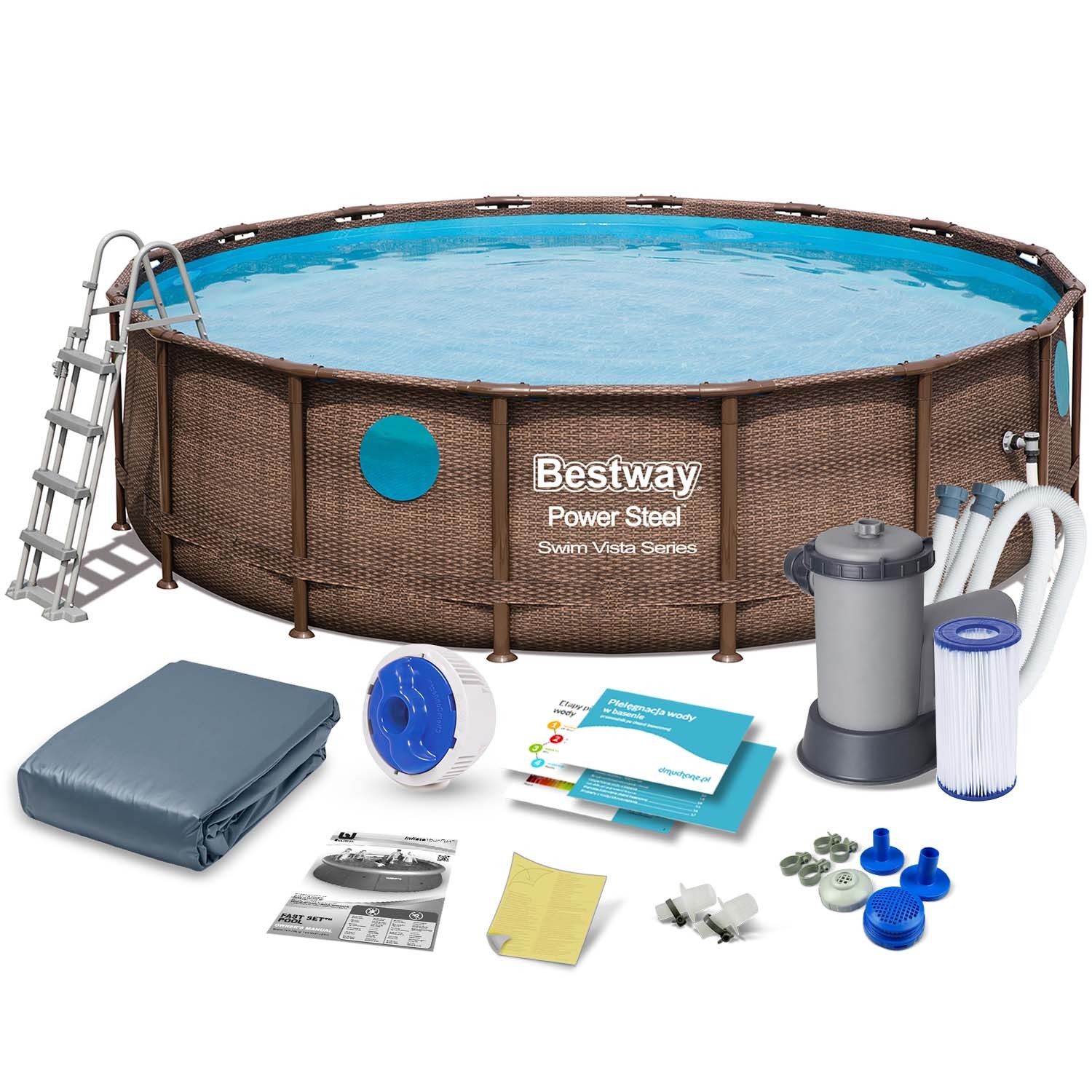 Raamiga aiabassein 488 x 122 cm 12in1 Bestway 56725