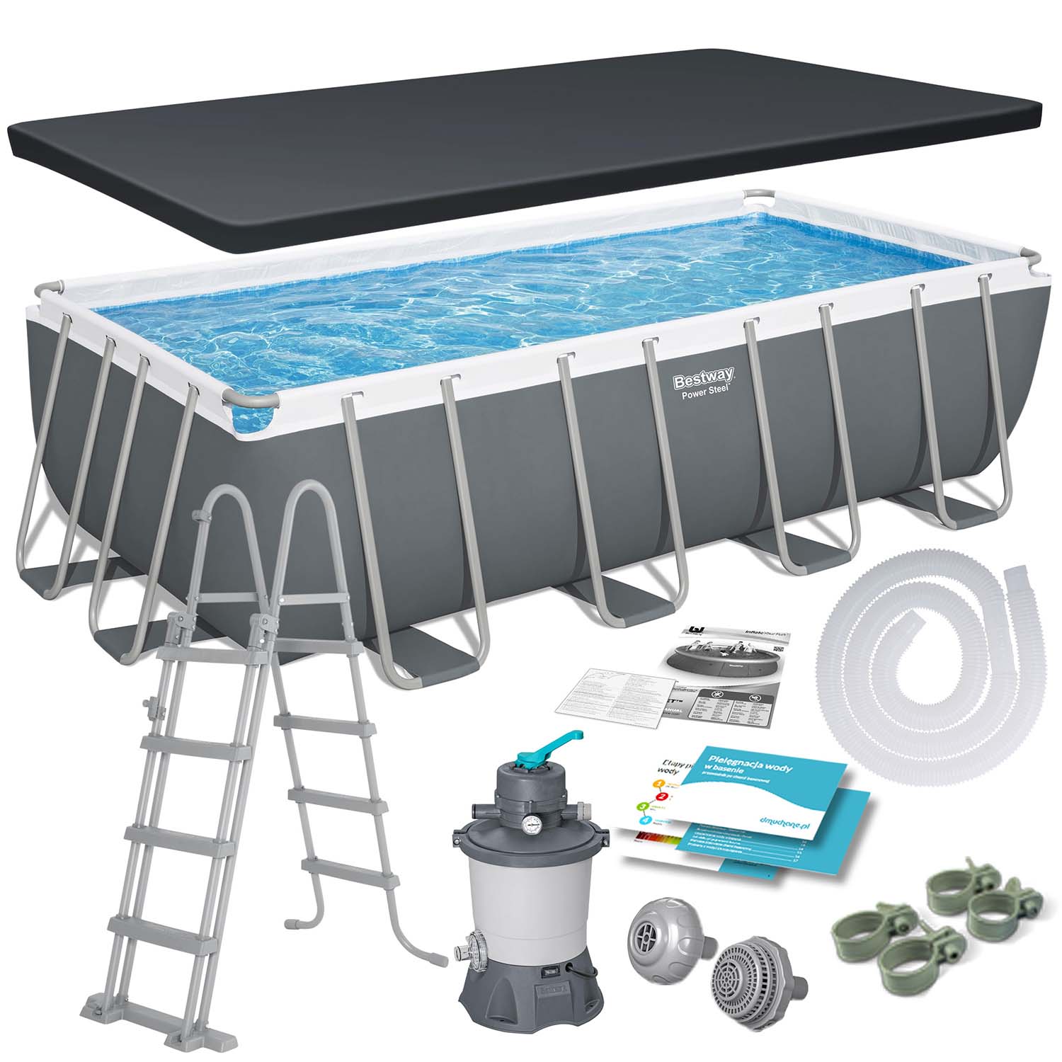 Raamiga aiabassein 488 x 244 x 122 cm 11 ühes Bestway 56671N