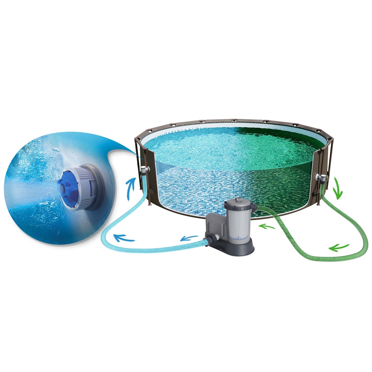 Raamiga aiabassein 549 x 122 cm 12-ühes Bestway 56977 - Image 5