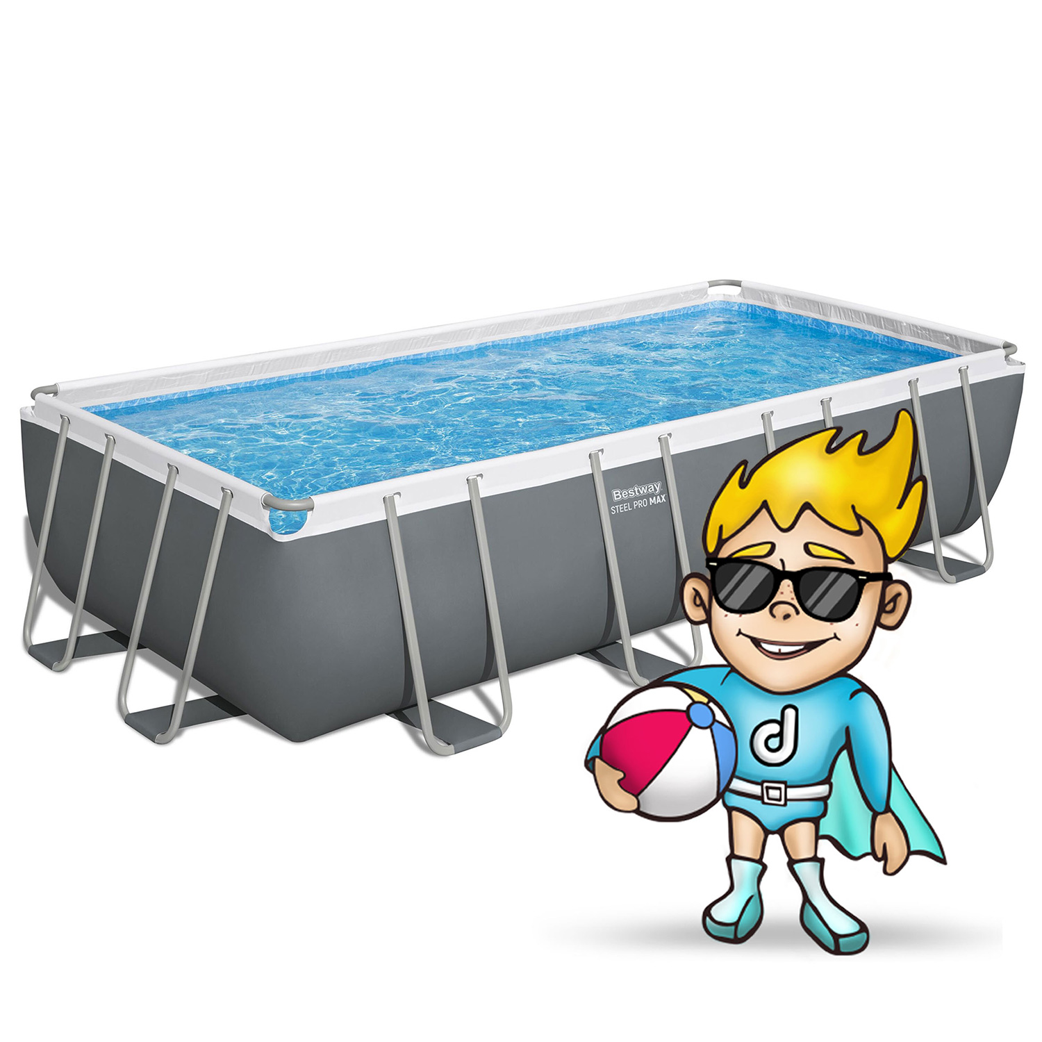 Raamiga aiabassein 549 x 274 x 122 cm 12 ühes Bestway 56466N - Image 2