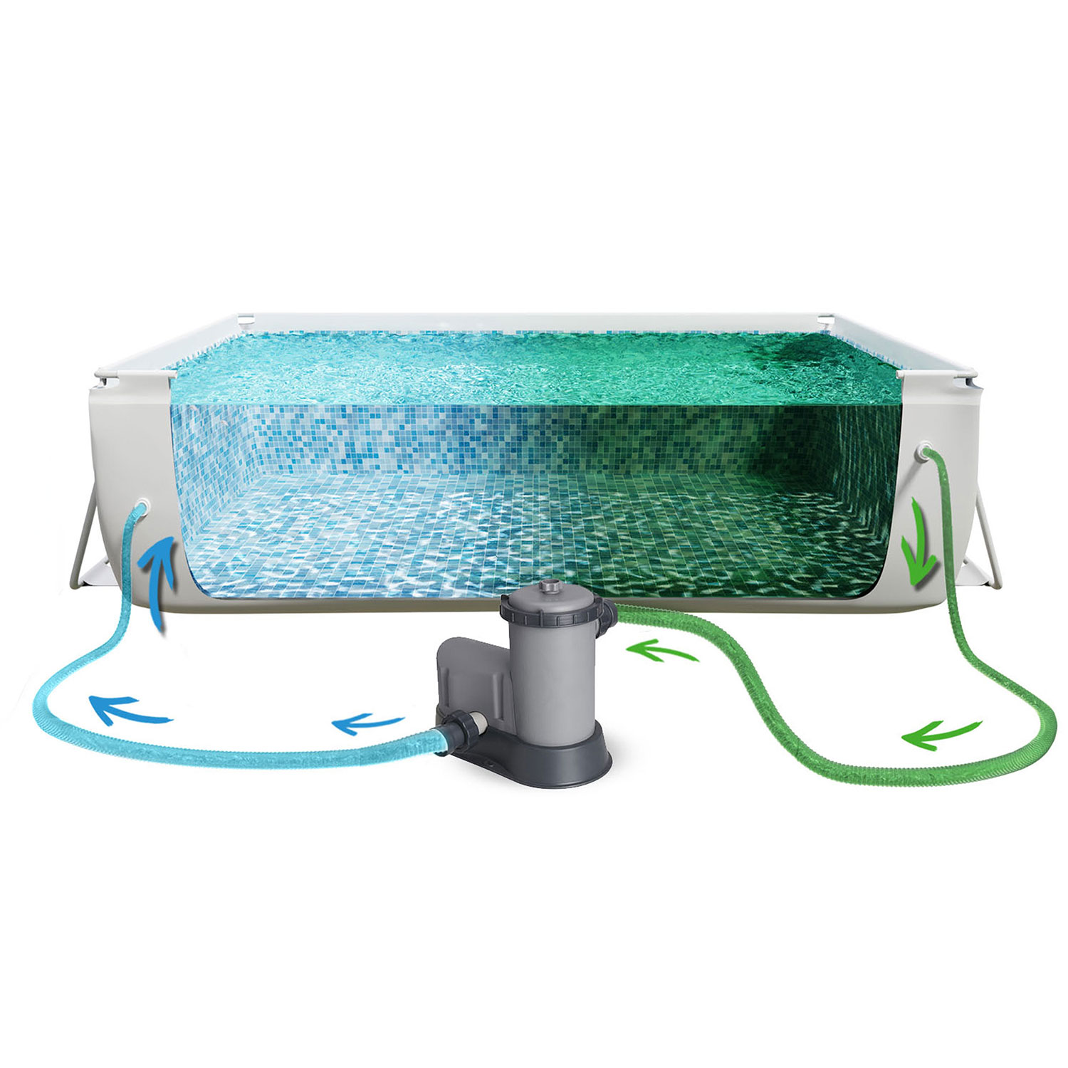 Raamiga aiabassein 549 x 274 x 122 cm 12 ühes Bestway 56465 - Image 12