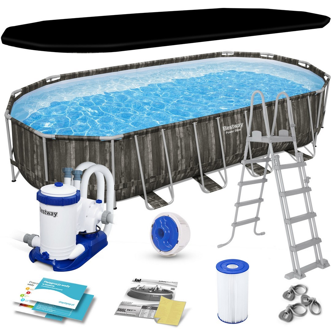 Raamiga aiabassein 732 x 366 x 132 cm 10-ühes Bestway 561ES