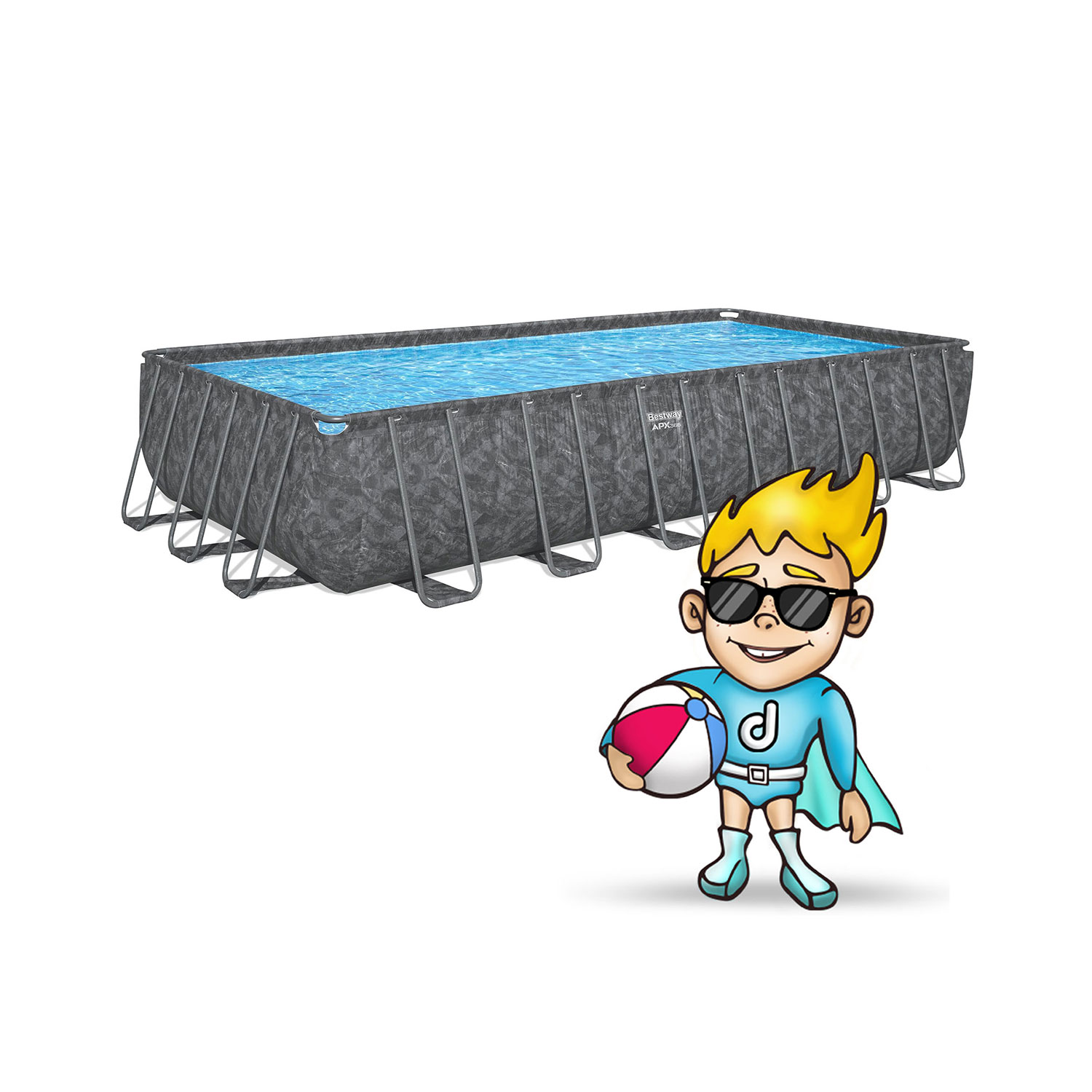 Raamiga aiabassein 732 x 366 x 132 cm 11 ühes Bestway 561KG - Image 11