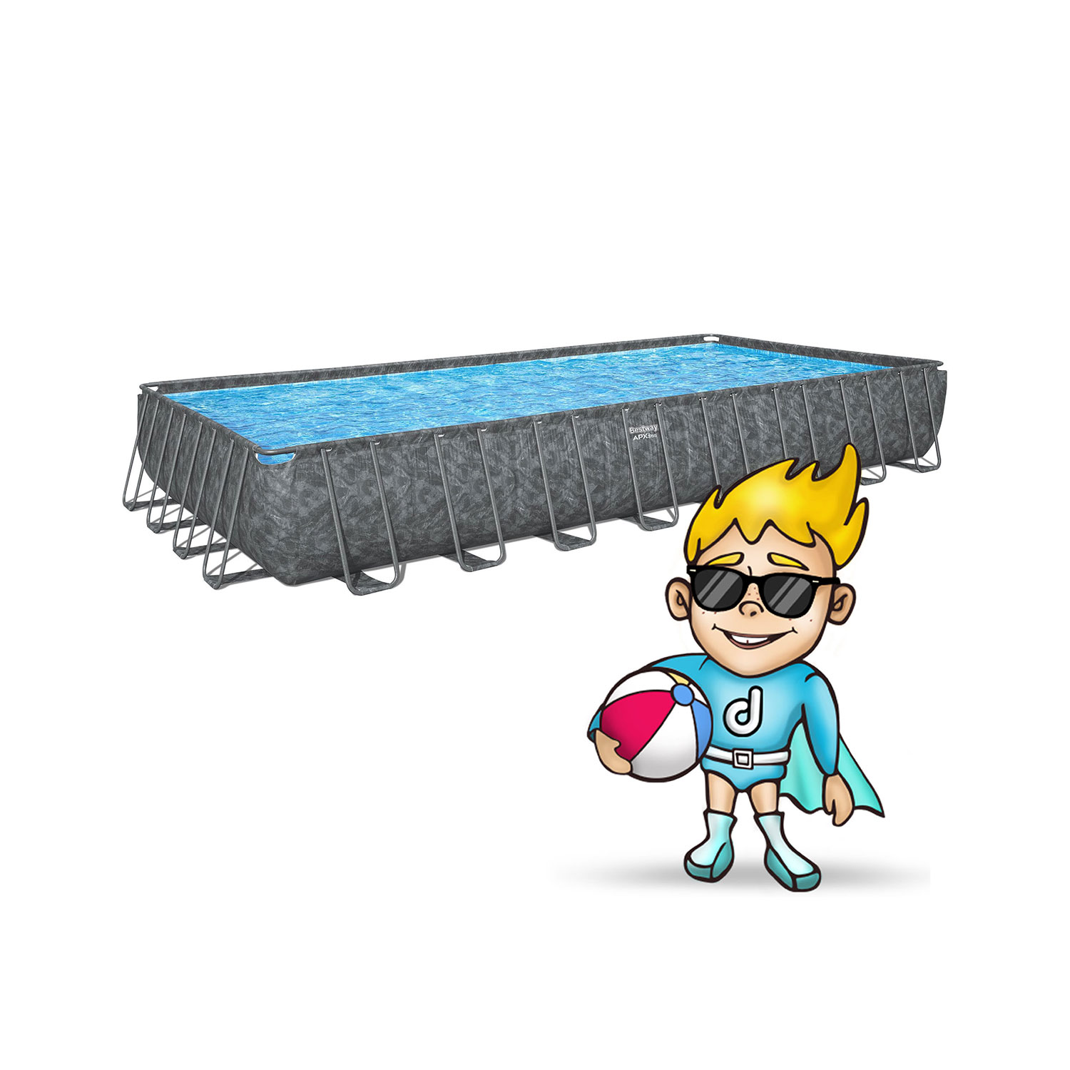 Raamiga aiabassein 956 x 488 x 132 cm 11 ühes Bestway 561KJ - Image 12