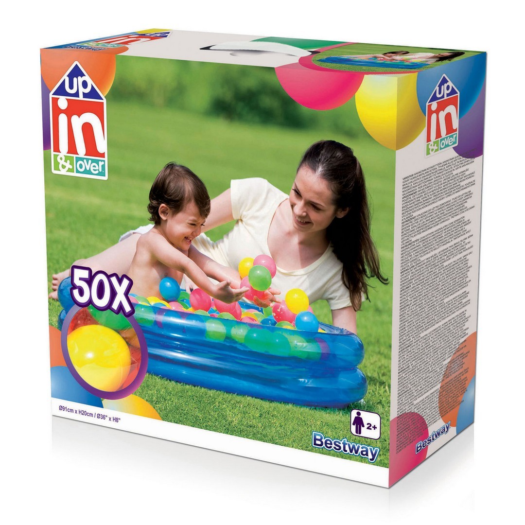 Lastebassein + 50 palli 91 x 20 cm Bestway 51085 - Image 8