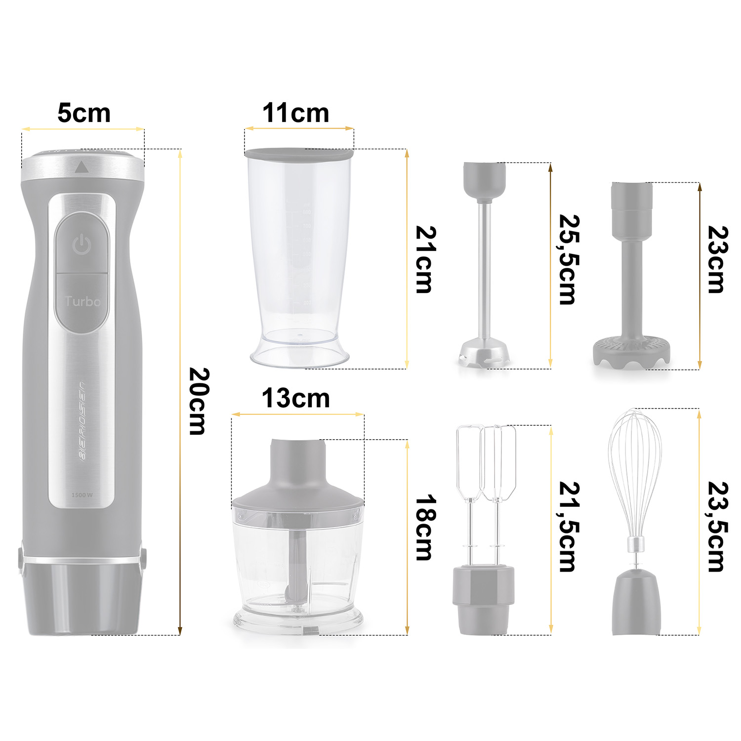 Saumikser 1500W BD-754 Berdsen - Image 2