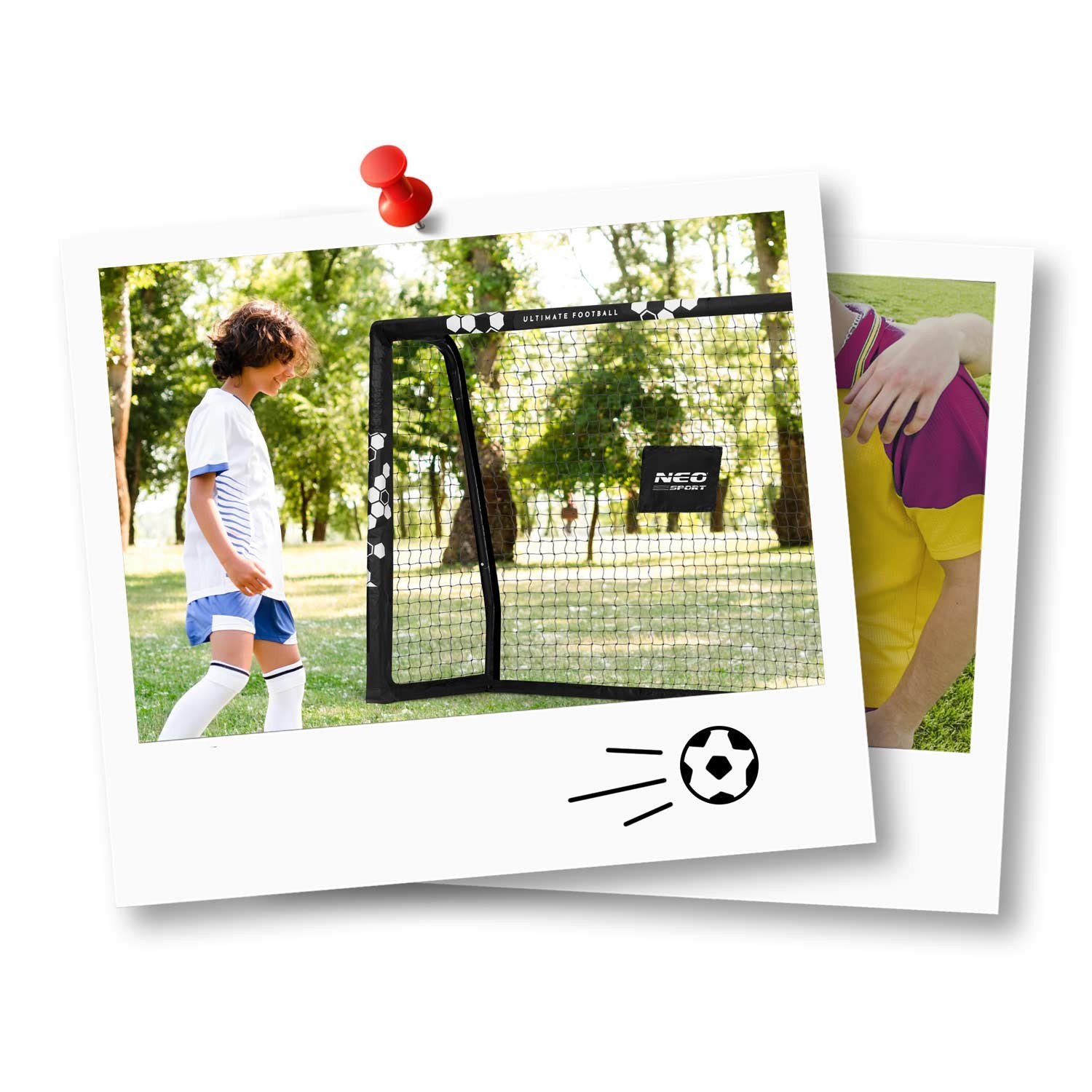 Jalgpallivärav 180 x 120 x 60 cm NS-462 Kuusnurkne - Image 11