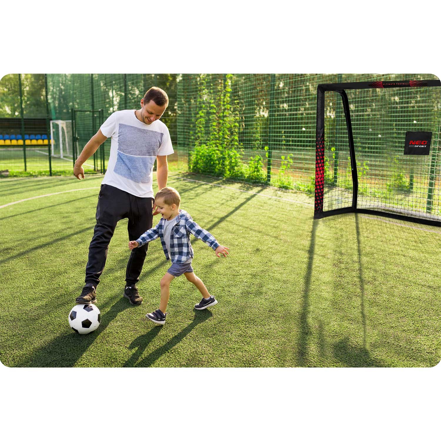 Jalgpallivärav 180 x 120 x 60 cm NS-463 must ja punane - Image 8