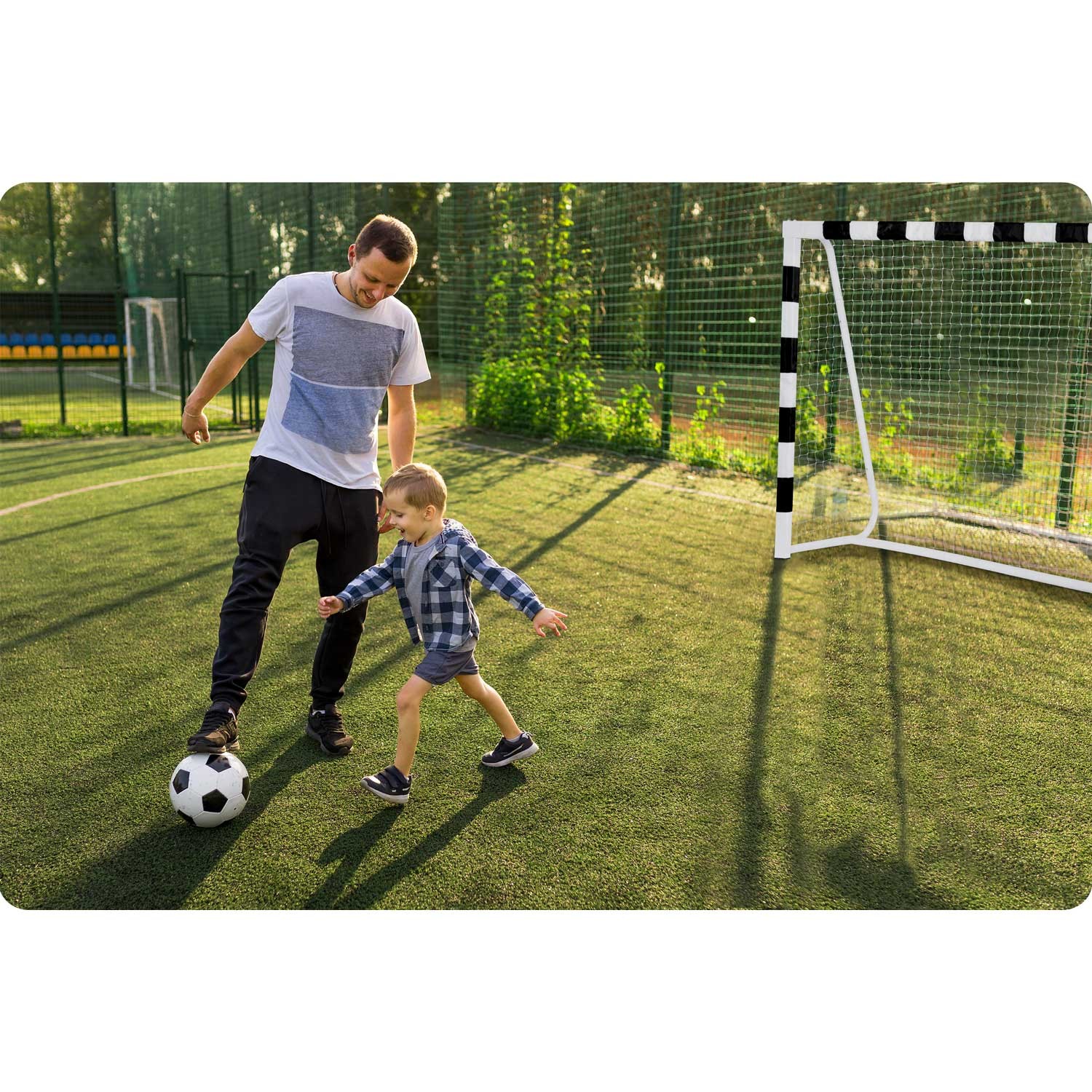 Jalgpallivärav 180 x 120 x 60 cm NS-464 mustvalge - Image 11