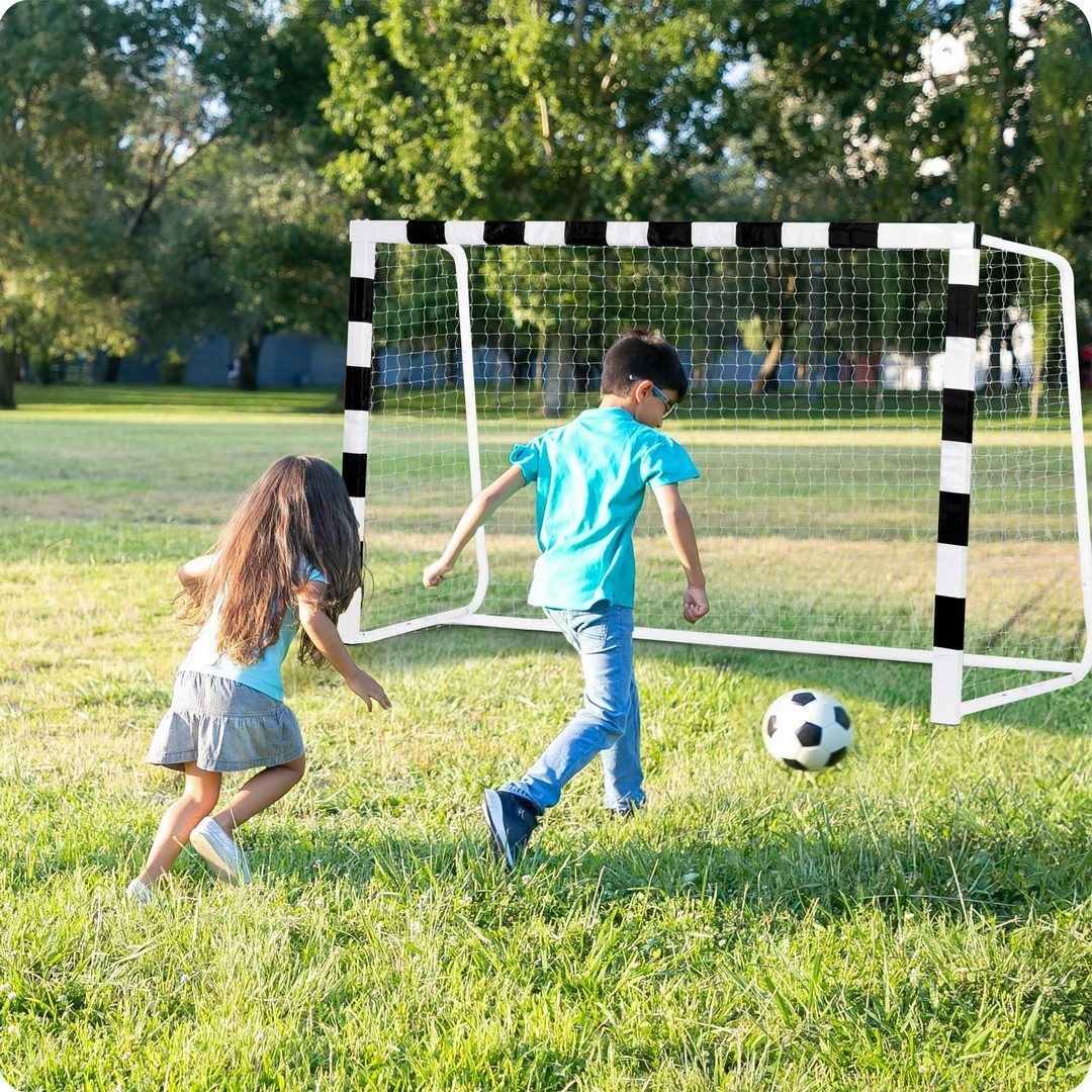 Jalgpallivärav 180 x 120 x 60 cm NS-464 mustvalge - Image 6