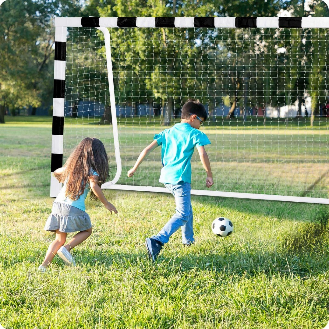 Jalgpallivärav 300 x 200 x 120 cm NS-465 mustvalge - Image 7